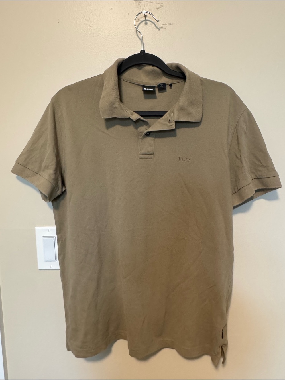 Boss Men's Polo Shirt in Olive